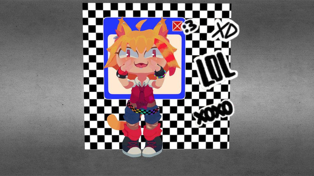 Neco Arc fan art 3D model