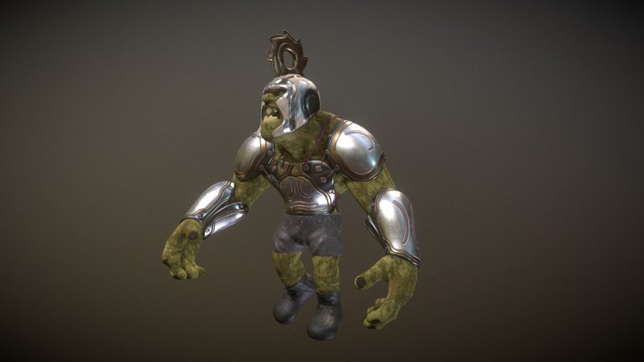 Warrior Orc Armor 3D Model