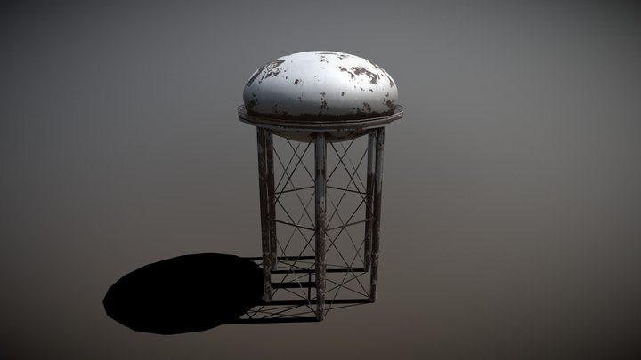 Water Tower 3D Model