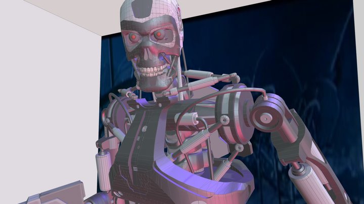T2 t 800 terminator 3D Model