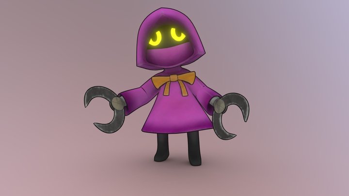 Raincoat Character 3D Model