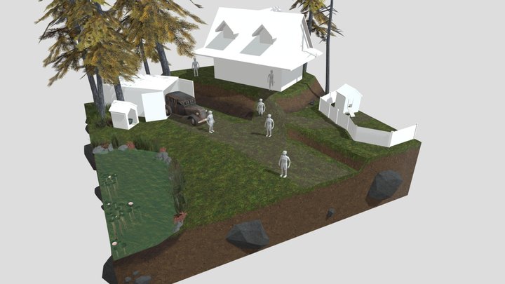 Forest Loner - WIP Diorama 3D Model