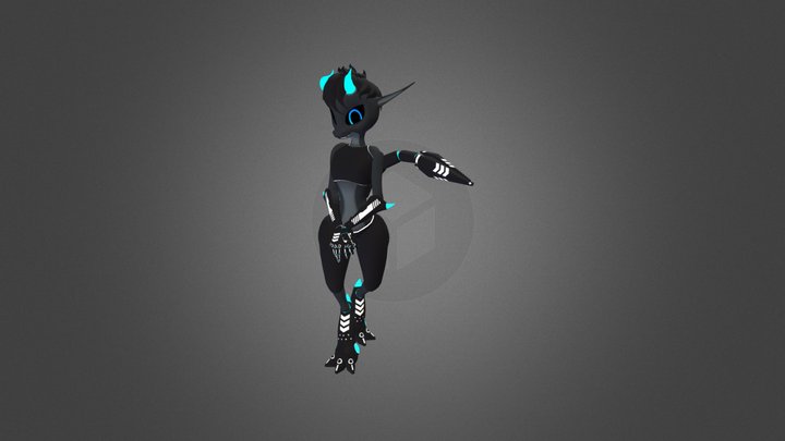 SUCUB-S3 Idle Animation 3D Model