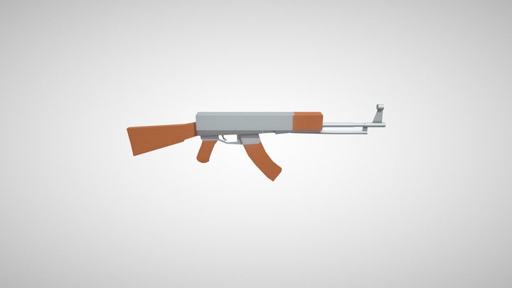 Simple AK-47 3D Model