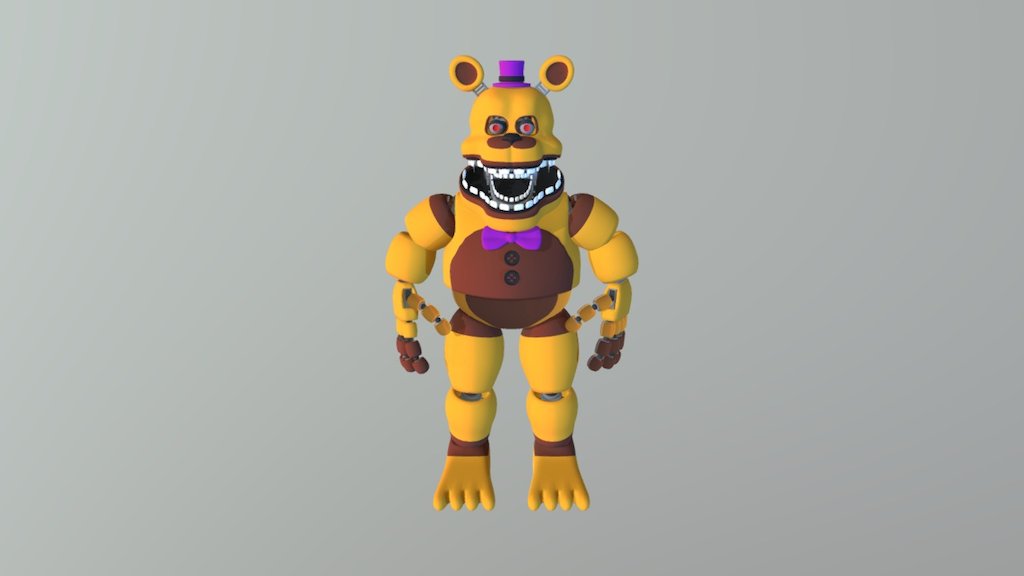 UCN Fredbear by datbasicsfmanimator & Rynfox FBX - Download Free