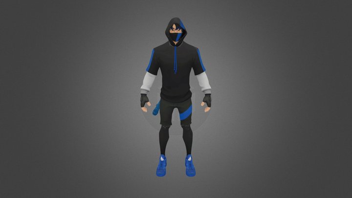 Ikonic - Fortnite (Blue Striped) 3D Model