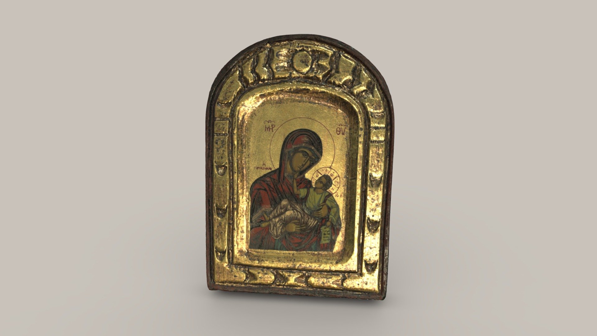 Ikone Andachtsbild — Sketchfab embed 3D viewer
