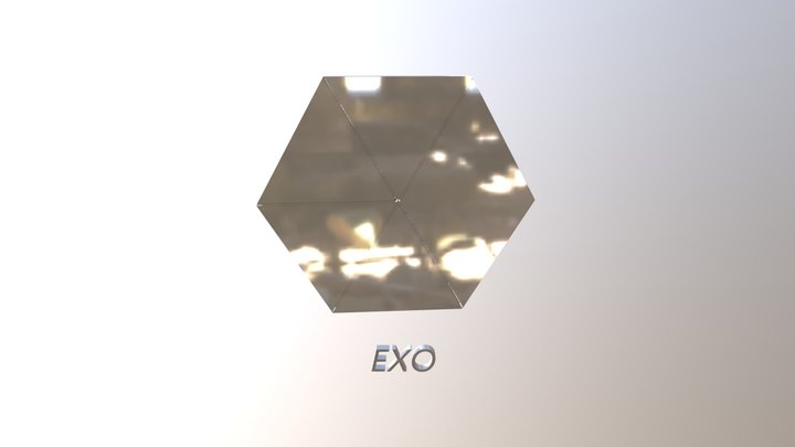 EXO LOGO WITH MUSIC PT 2 3D Model