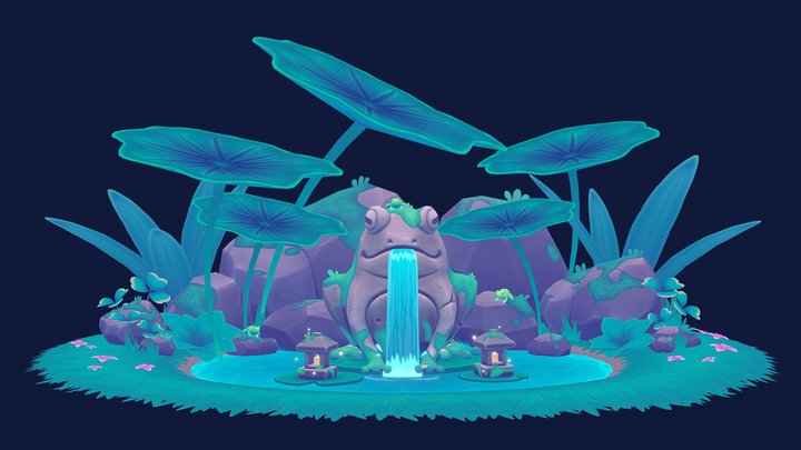 Frog Pond 3D Model