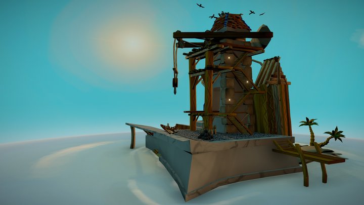 Boatmaker's Island 3D Model