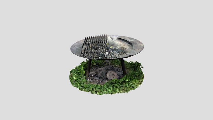 Outside fireplace 3D Model