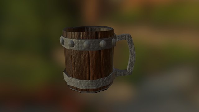 Text Mug 3D Model