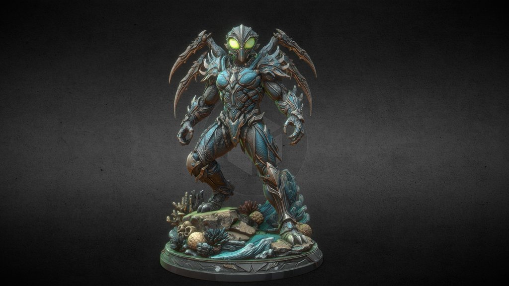 Alien Insectoid Aqua