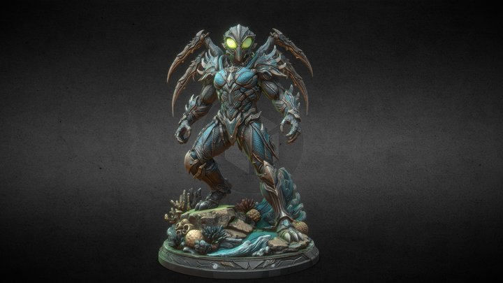 Alien Insectoid Aqua
