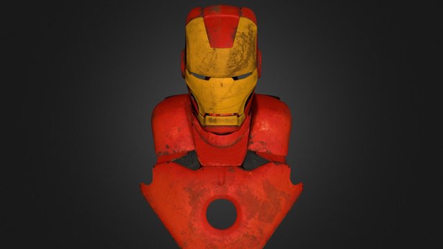 Iron Man Bust WIP 3D Model