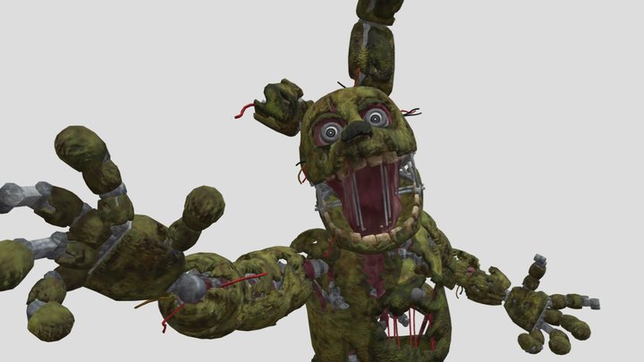 Springtrap (but blurry textures) 3D Model