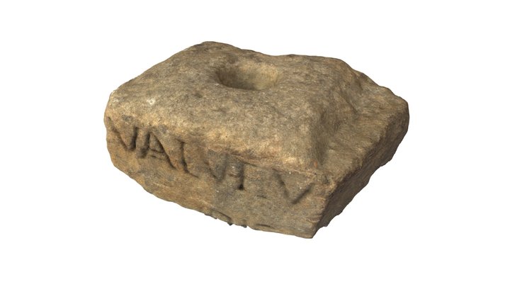 Estela Romana com Inscrição de Valutius 3D Model