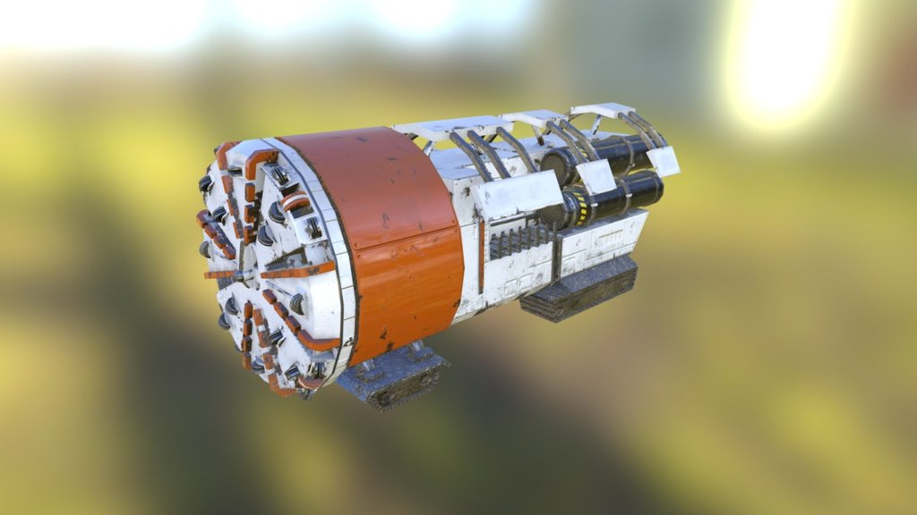 Heritage Tunnel Boring Machine 3d Model By Telicoria Telicoria Ceb7c21