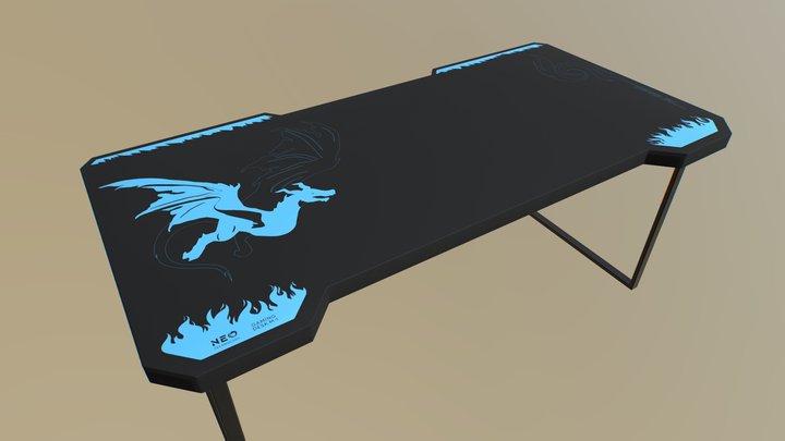 NEO Gaming Desk - Dragon 3D Model