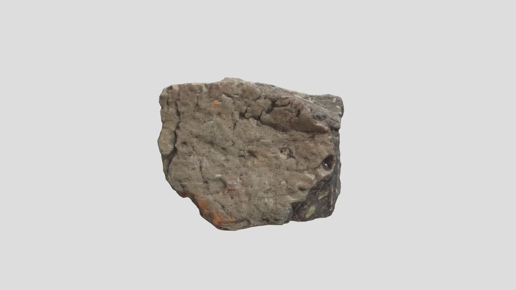 Scanned Broken Brick Fragment