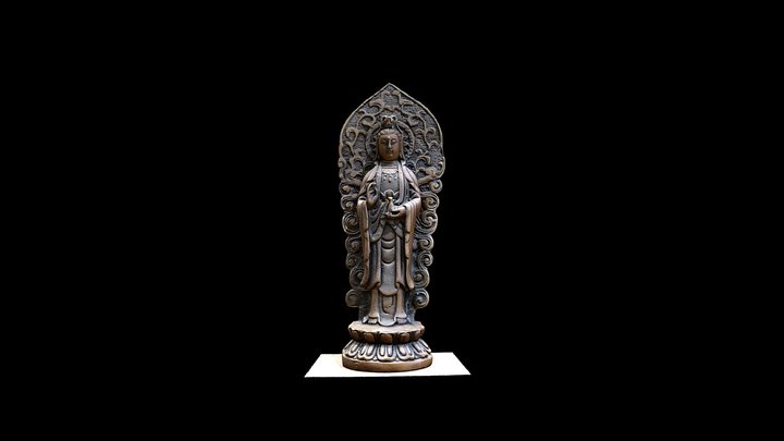 Bronze Statue of Guanyin 3D Model