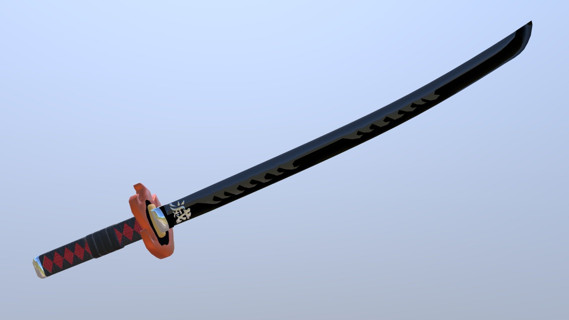 Katana Tanjiro Sword Drawing
