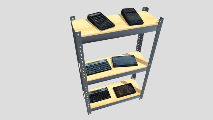 HP Calculator Mini-Museum 3D Model