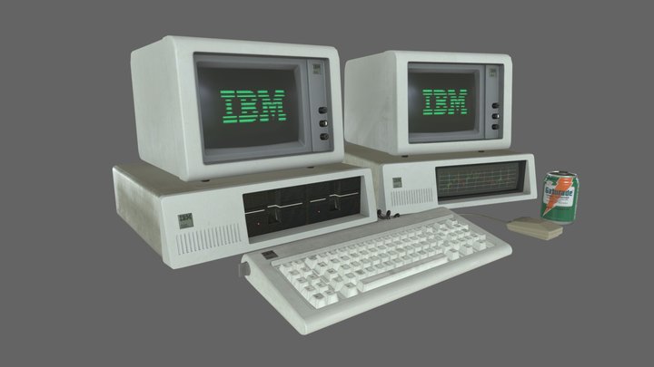 IBM Ordinateurs 3D Model