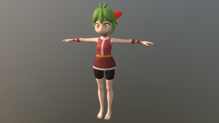 Forest Girl 3D Model