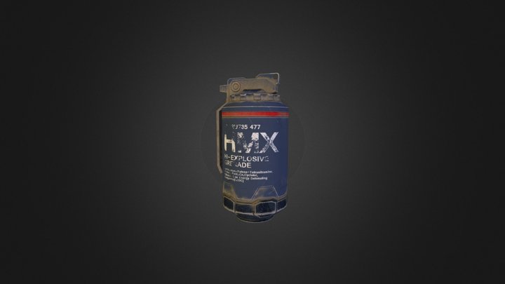 Elysium Grenade 3D Model