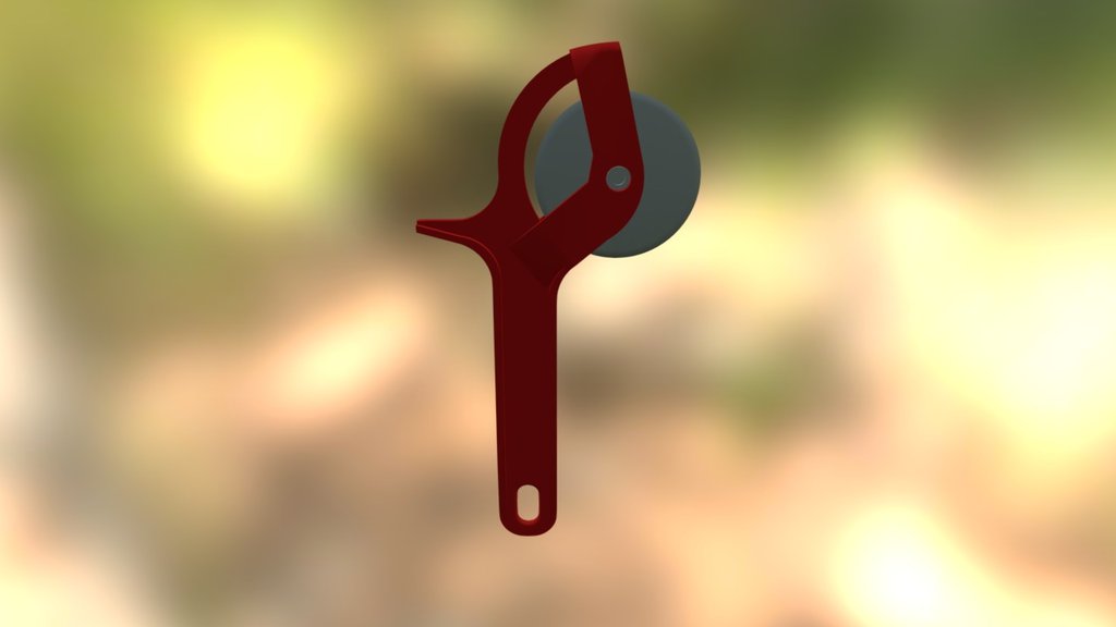 Pizza Cutter Assembly - 3D model by mr.moo [cec1dff] - Sketchfab