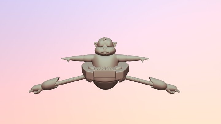 Campbell the Hamster 3D Model