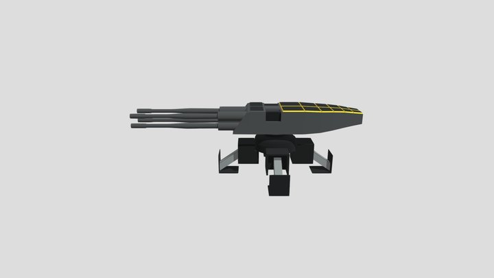 Gun Turret 3D Model