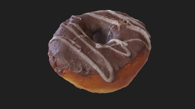 Chocolate Donut PHOTOGRAMMETRY 3D Model