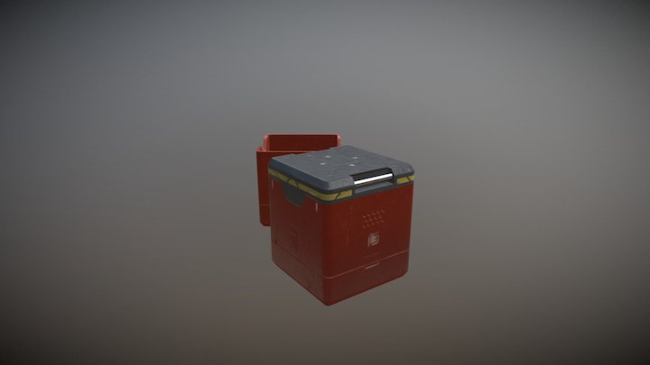 Crate Render Ready 3D Model