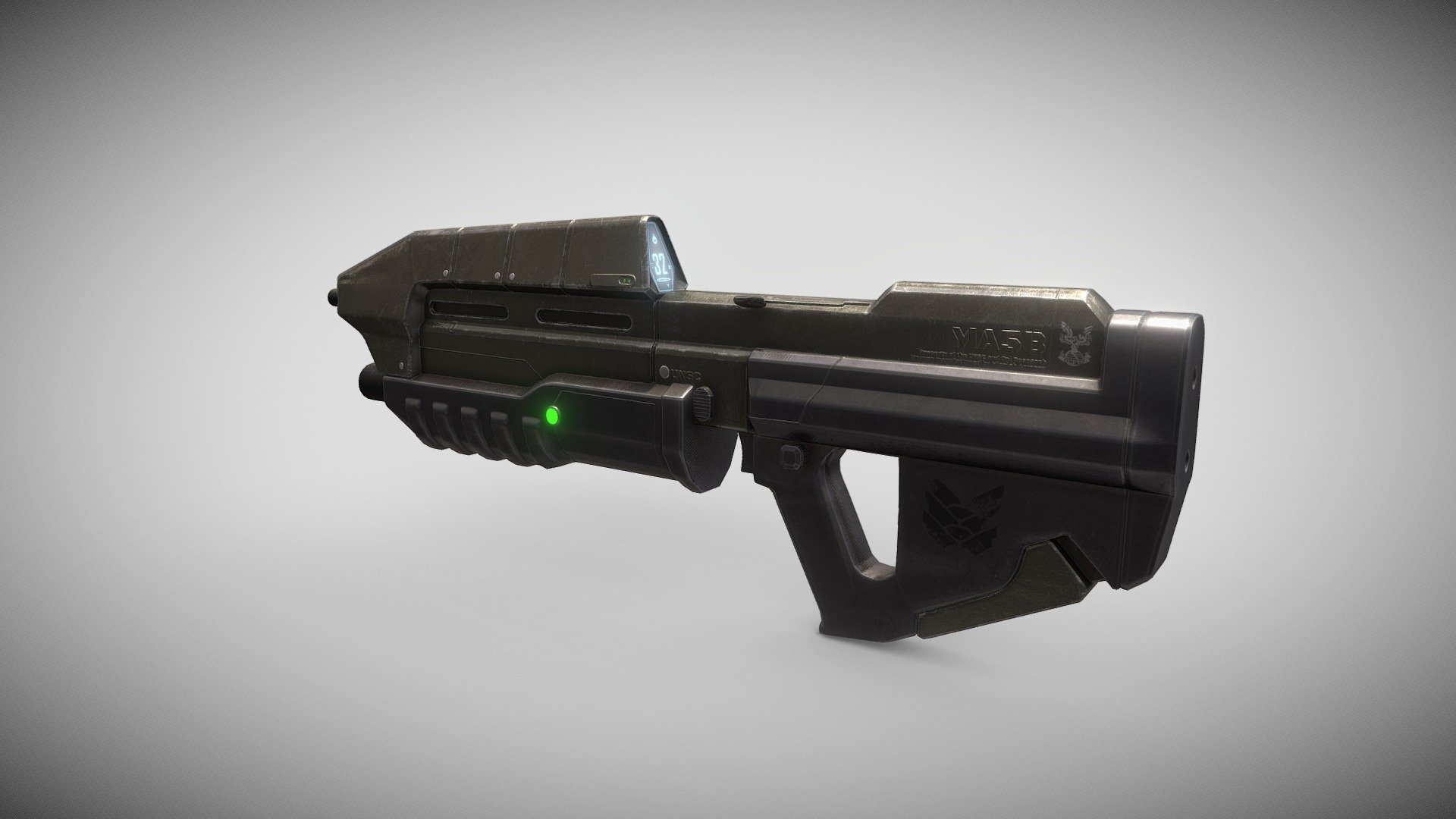 Halo MA5B Assault Rifle Low Poly - 3D Model By MaverickRecon [cec3c81 ...