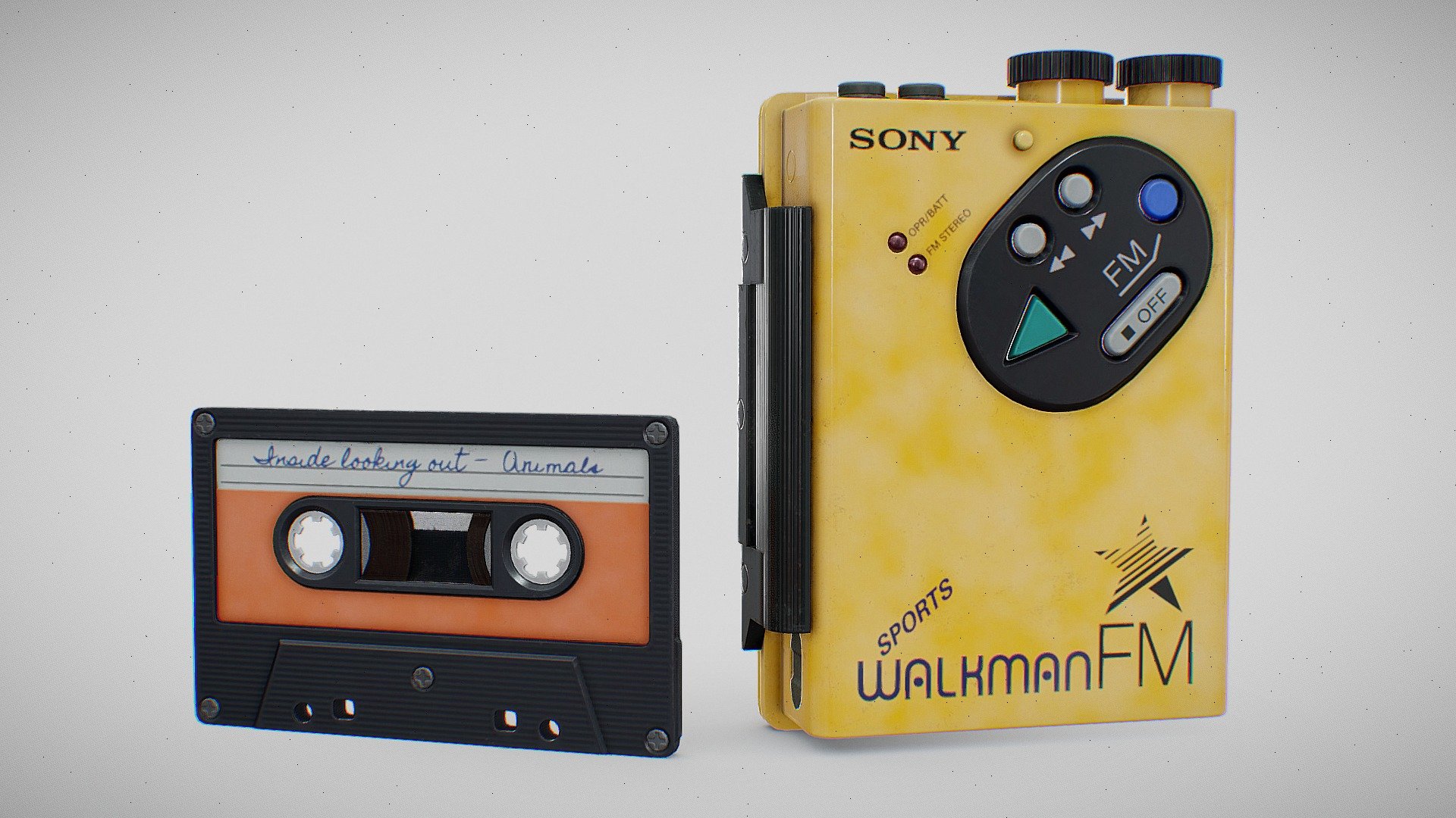 SONY WM-F5 “Sports Walkman” Cassette Player - 3D model by Shiloh