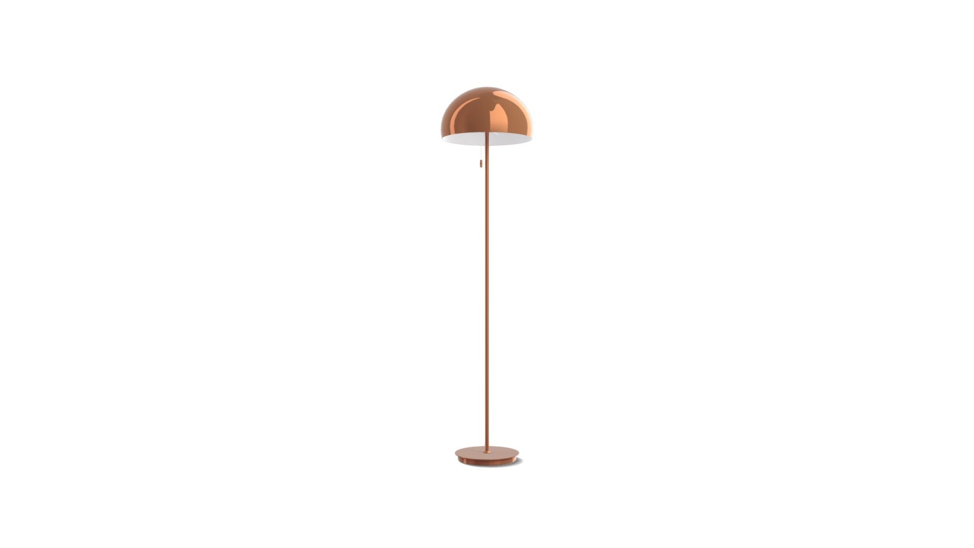 Collet Floor Lamp, Champagne Copper