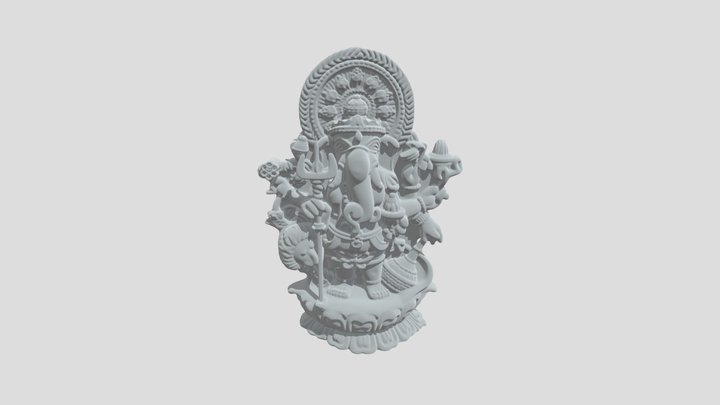 Ganesha (meshy) – Kostenloses 3D-Modell STL