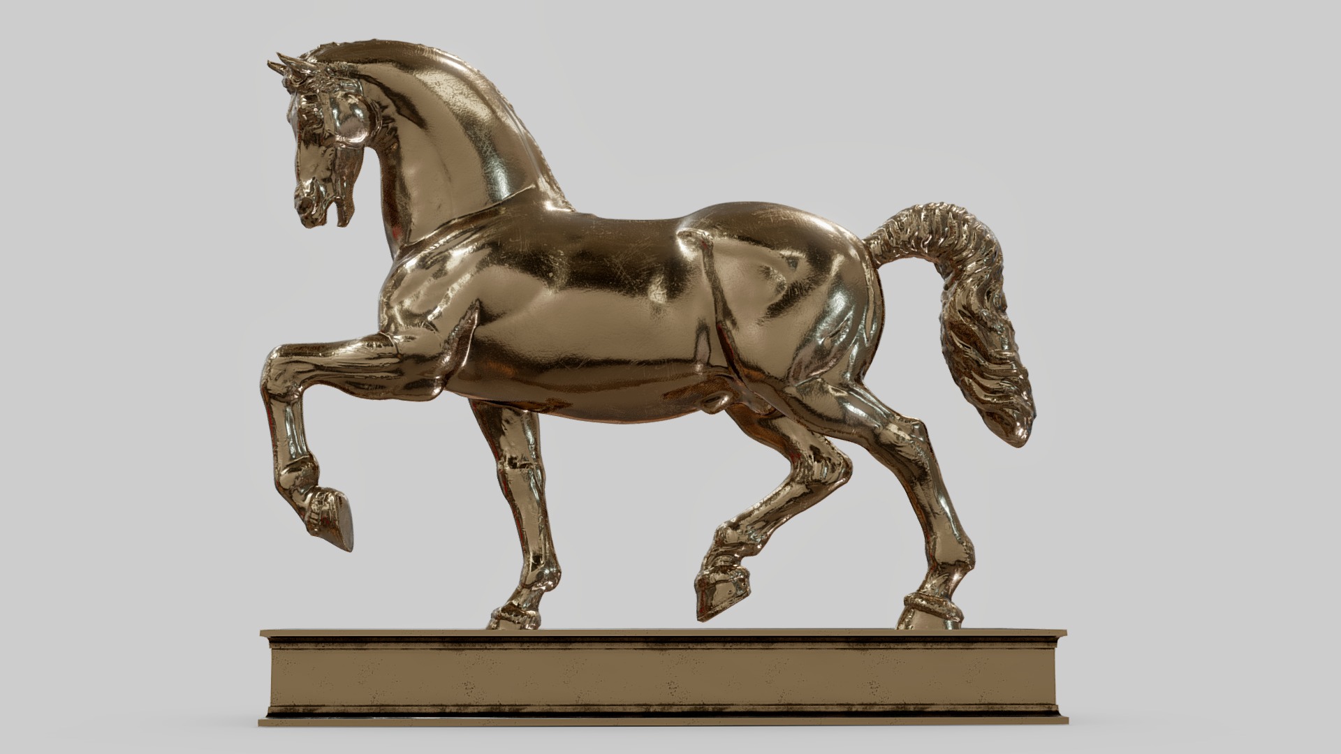 3D model Leonardo da Vinci – Cavallo - This is a 3D model of the Leonardo da Vinci - Cavallo. The 3D model is about a statue of a horse.