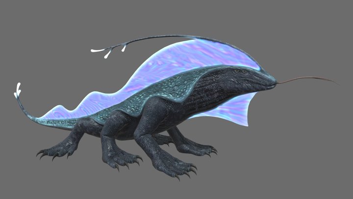 ET Lizard 3D Model