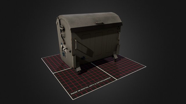 3D1_Prop_Dumpster 3D Model