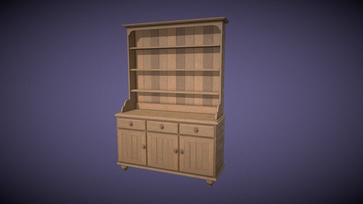 Kitchen Dresser 3D Model