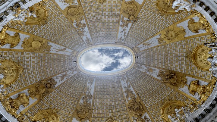 Dome Ceiling, Marble Hall, Sanssouci Palace 3D Model
