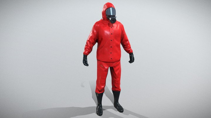 Chemical Worker 3D Model