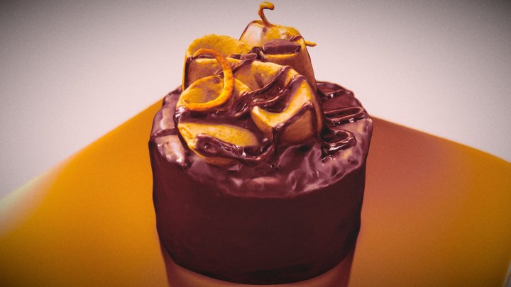 Hal Okada vegan sweet lab - Caramel Orange Choco 3D Model