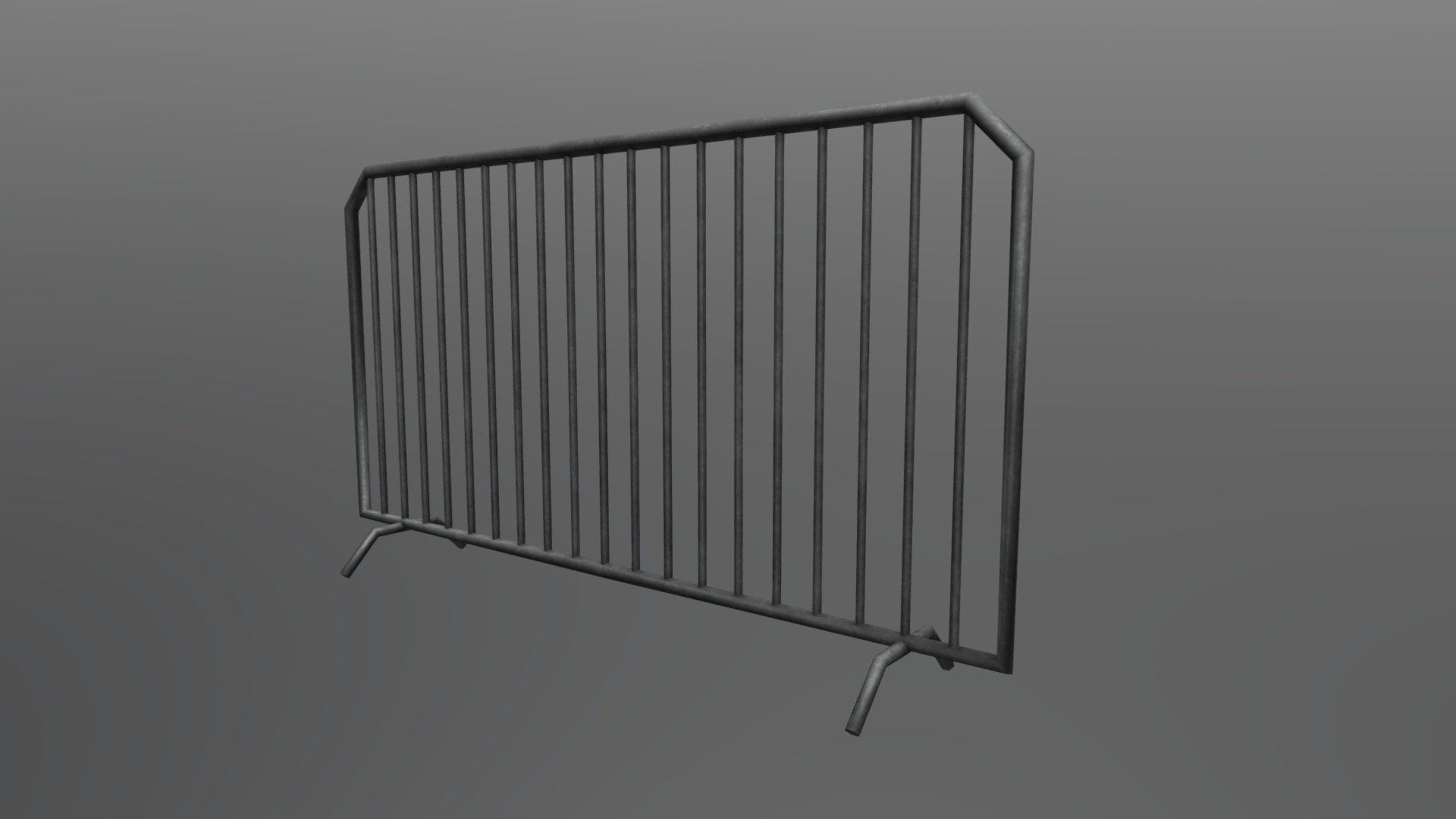 Barricade fence (Game ready)
