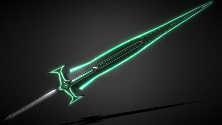 SCYFY energy sword (green) 3D Model