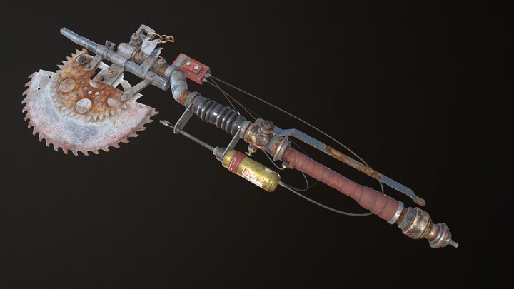 Blazing axe - rustborn 3D Model