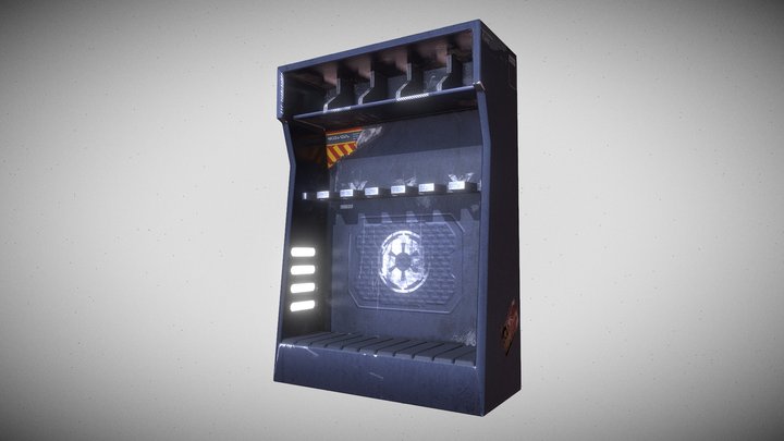 Weapons Rack Empire 3D Model